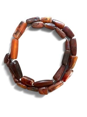 Antique Agate Carnelian Date Beads Mali Burial & Bugotti Beads Strand